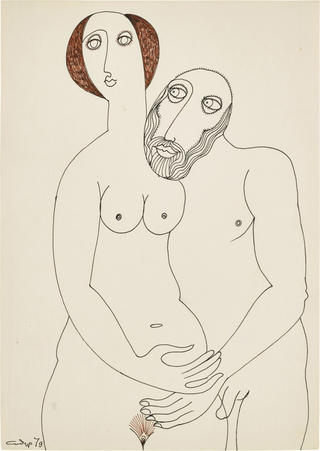 View full screen - View 1 of Lot 106. Couple.