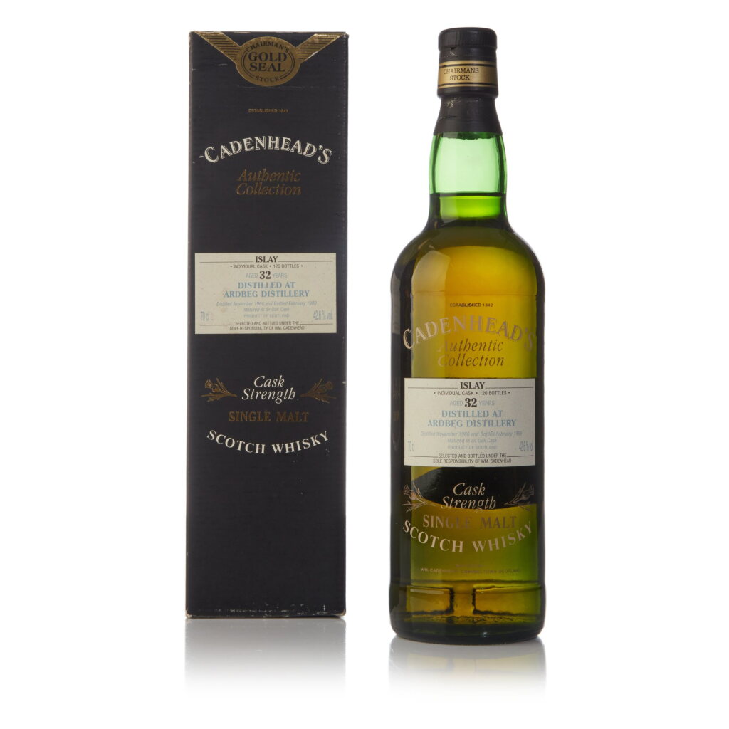 View full screen - View 1 of Lot 46. Ardbeg Cadenhead's Authentic Collection 32 Year Old 42.6 abv 1966 (1 BT 70cl).