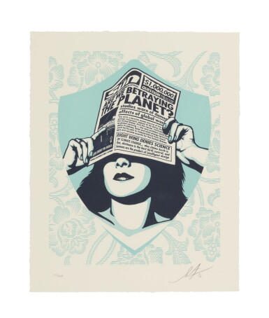 View full screen - View 1 of Lot 114. GLOBAL WARMING LETTERPRESS.