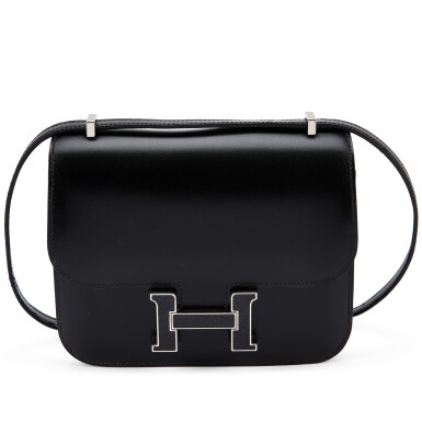 View full screen - View 1 of Lot 5529. Limited Edition Black Box Mini Constance 18 Palladium Aventurine Hardware, 2023.