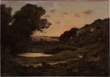 View full screen - View 1 of Lot 243. Landscape at Sunset.