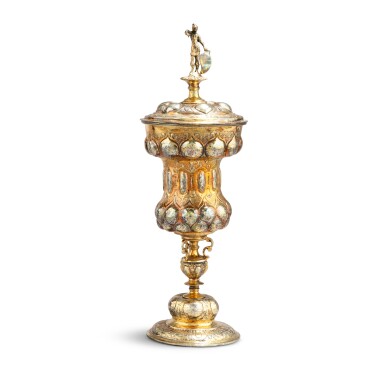 View full screen - View 1 of Lot 303. A German silver-gilt cup and cover, Hans Weber, Nurnberg, circa 1600.