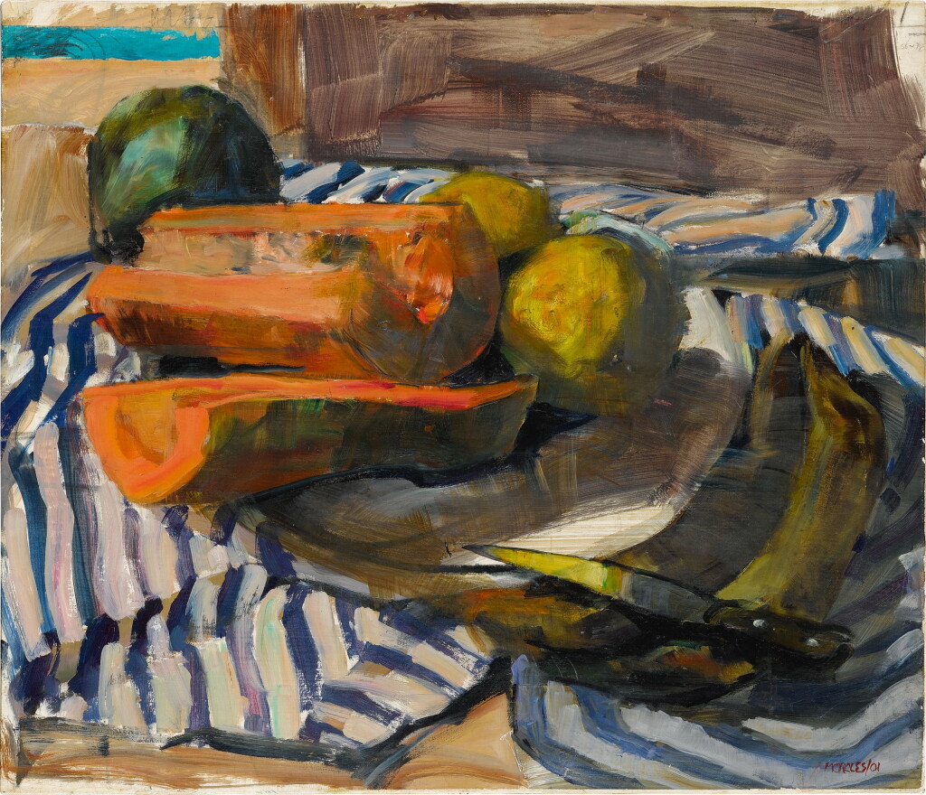 View full screen - View 1 of Lot 111. ARMANDO MORALES | BODEGÓN CON PAPAYA.