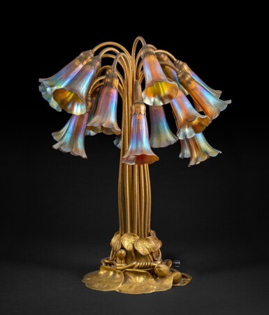 View full screen - View 1 of Lot 430. Eighteen-Light "Lily" Table Lamp.