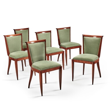 View full screen - View 1 of Lot 1135. Set of Six Dining Chairs.