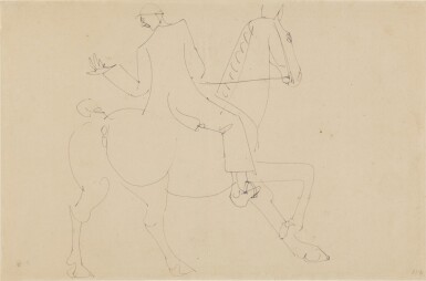 View full screen - View 1 of Lot 95. Untitled (Horse and Rider).