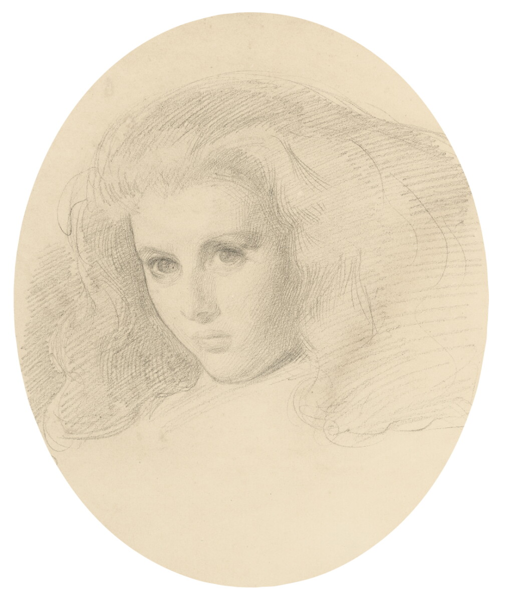 View full screen - View 1 of Lot 8. SIR WILLIAM BLAKE RICHMOND, R.A. | Portrait of Edith Liddell.
