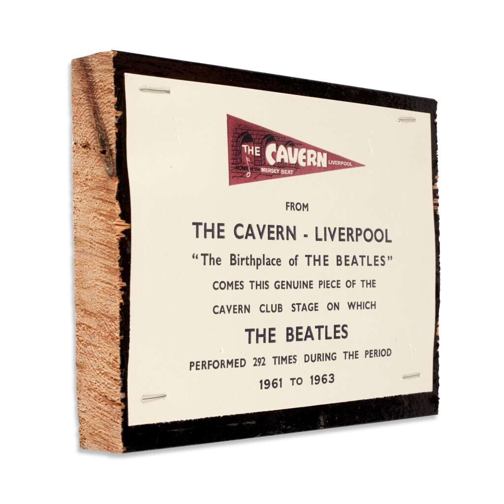 View full screen - View 1 of Lot 39. Cavern Club | Fragment of stage.