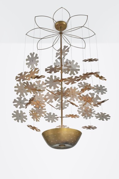View full screen - View 1 of Lot 87. "Snowflake" Chandelier.
