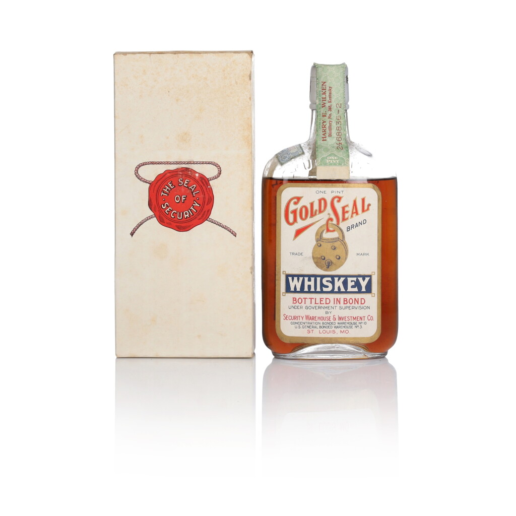 View full screen - View 1 of Lot 96. Gold Seal 100 Proof 1917 (1 Pint).