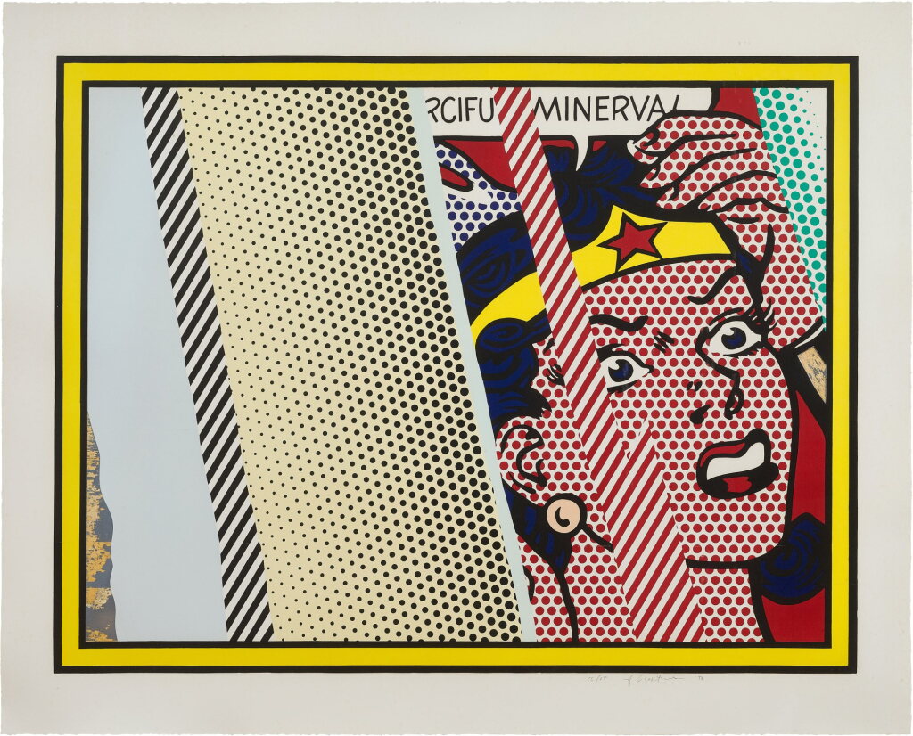 View full screen - View 1 of Lot 576. Roy Lichtenstein 羅伊・李奇登斯坦 | Reflections on Minerva 米奈娃女神的倒影.