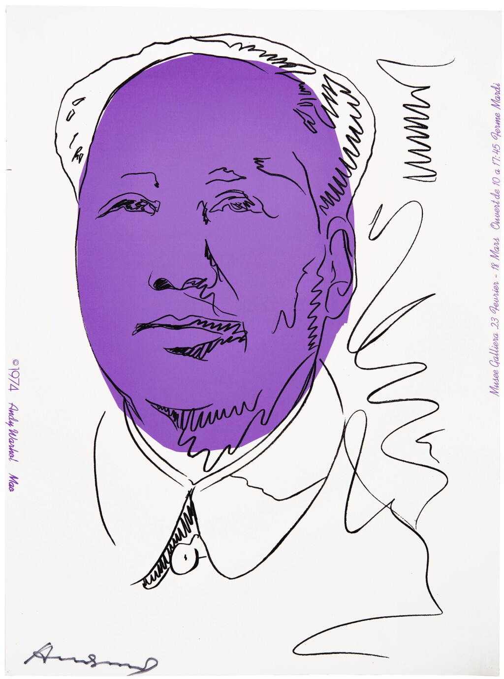 View full screen - View 1 of Lot 186. ANDY WARHOL | MAO (F. & S. II.125A).