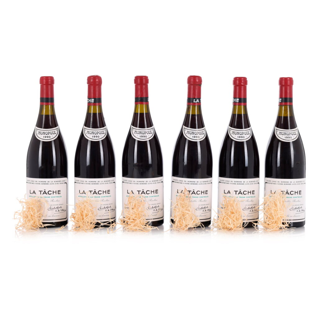 View full screen - View 1 of Lot 19. La Tâche 1990 Domaine de la Romanée-Conti (12 BT).