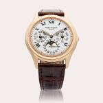 Reference 3940R | A pink gold automatic perpetual calendar wristwatch with moon phases, leap year, and 24 hour indication, Circa 1990