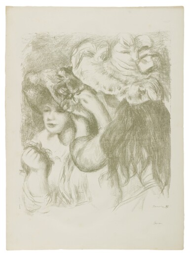 View full screen - View 1 of Lot 138. Le Chapeau épinglé (2eme planche) (D., S. 30; R.-M. 5).