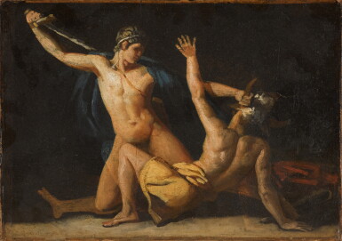 Voir en plein écran - Voir 1 du lot 86. Theseus slaying the Minotaur.