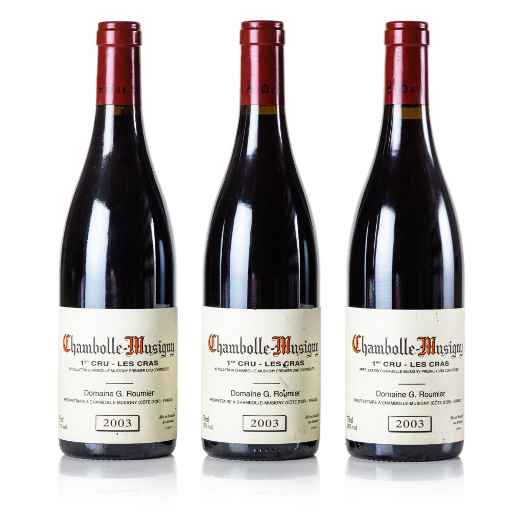 View full screen - View 1 of Lot 205. Chambolle Musigny, Les Cras 2003 Domaine Georges Roumier (3 BT).