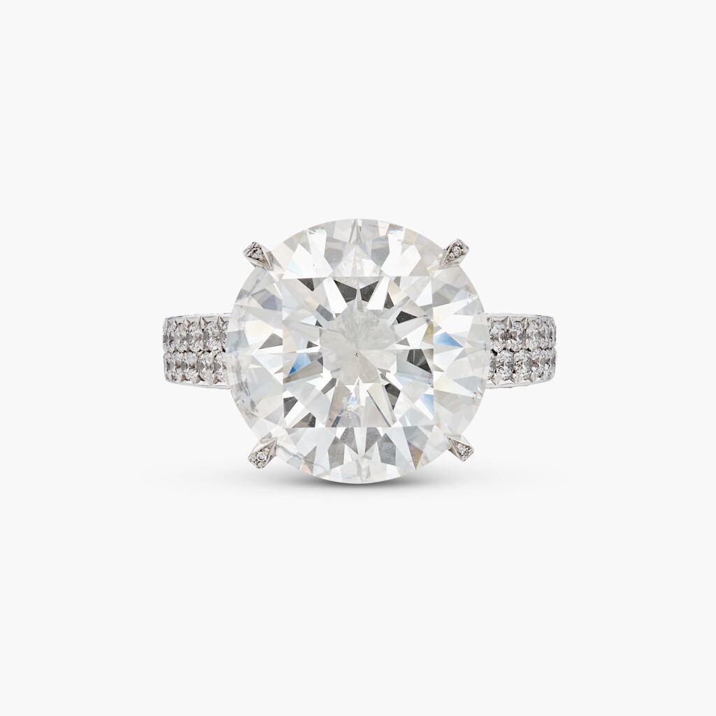 View full screen - View 1 of Lot 90. Diamond Ring 蕭邦 | 10.15克拉 圓形 I色 鑽石 戒指.