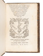 Adda, Ad omnes iuris civilis interpretes oratio, Venice, Aldus, 1546, marbled boards
