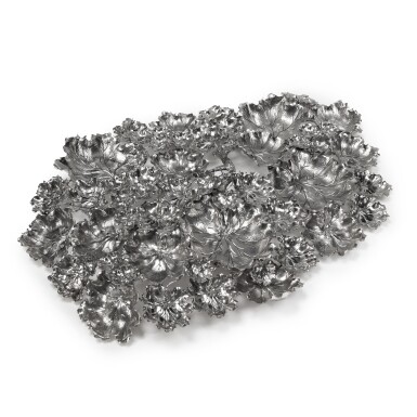View full screen - View 1 of Lot 50. An Italian Silver Sprawling Leaf Centerpiece, Buccellati, Milan, Late 20th Century.