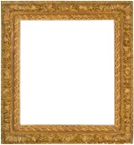 A Louis XIII-style carved giltwood garland frame