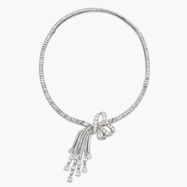 View full screen - View 1 of Lot 20. Diamond Necklace-Bracelet Combination, France 梵克雅寶 | 鑽石 項鏈 或 手鏈.