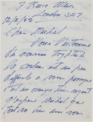 View full screen - View 1 of Lot 18. Signed autograph letter to Michel Leiris, London (Two pages).