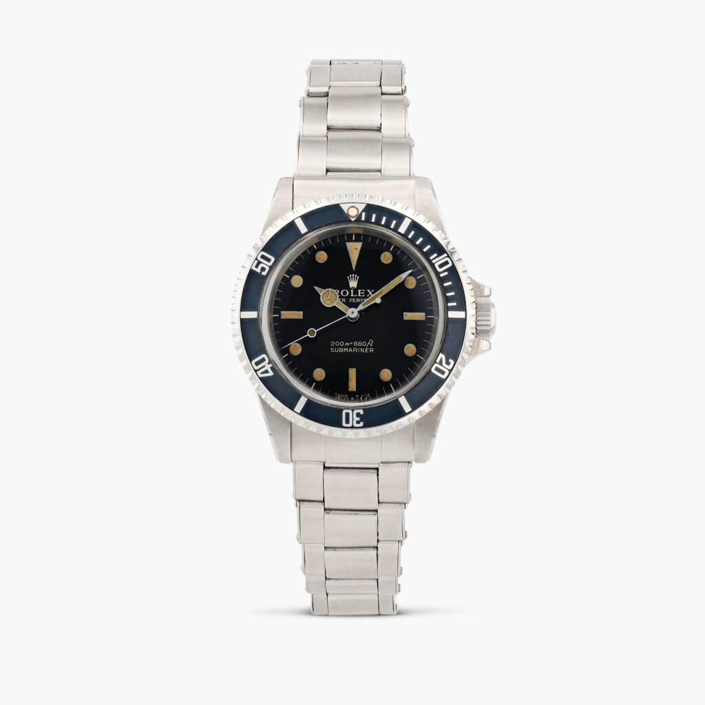 View full screen - View 1 of Lot 380. Submariner 'Meters first', reference 5513, stainless steel wristwatch with bracelet, circa 1967.