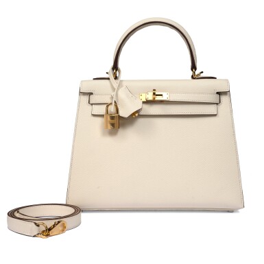 View full screen - View 1 of Lot 15. Nata Epsom Kelly 25 Sellier Gold Hardware, 2023.