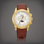 Reference 5970 | A yellow gold perpetual calendar chronograph wristwatch with moon phases, 24 hours and leap year indication, Circa 2009 | 百達翡麗 | 型號5970 | 黃金萬年曆計時腕錶,備月相、24小時及閏年顯示,約2009年製