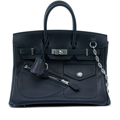 View full screen - View 1 of Lot 20. Limited Edition Black Volupto Rock Birkin 25 Palladium Hardware, 2022.