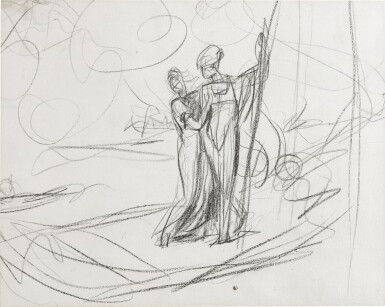 View full screen - View 1 of Lot 151. The flight of Theseus and Ariadne from Minos.