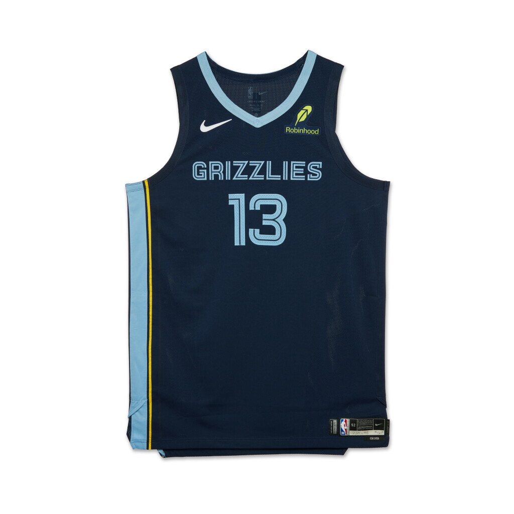 View full screen - View 1 of Lot 146. Jaren Jackson Jr. Memphis Grizzlies 2024-2025 Game Worn Icon Edition Jersey.