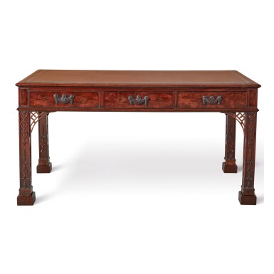 View full screen - View 1 of Lot 245. A GEORGE III MAHOGANY LIBRARY TABLE, CIRCA 1775.