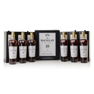 View full screen - View 1 of Lot 216. The Macallan 18 Year Old 2018 Release 43.0 abv NV (6 BT70).