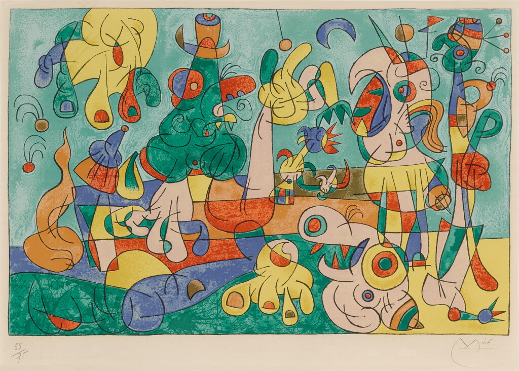 View full screen - View 1 of Lot 113. Suites pour Ubu Roi: One Plate (Mourlot 465; see Cramer Books 108).