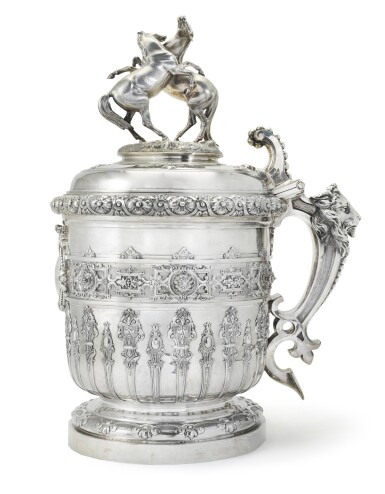 View full screen - View 1 of Lot 149. The Queen's Cup, Ascot Races, 1867. A magnificent silver racing trophy, Robert Garrard for R. & S. Garrard & Co., London, 1867.