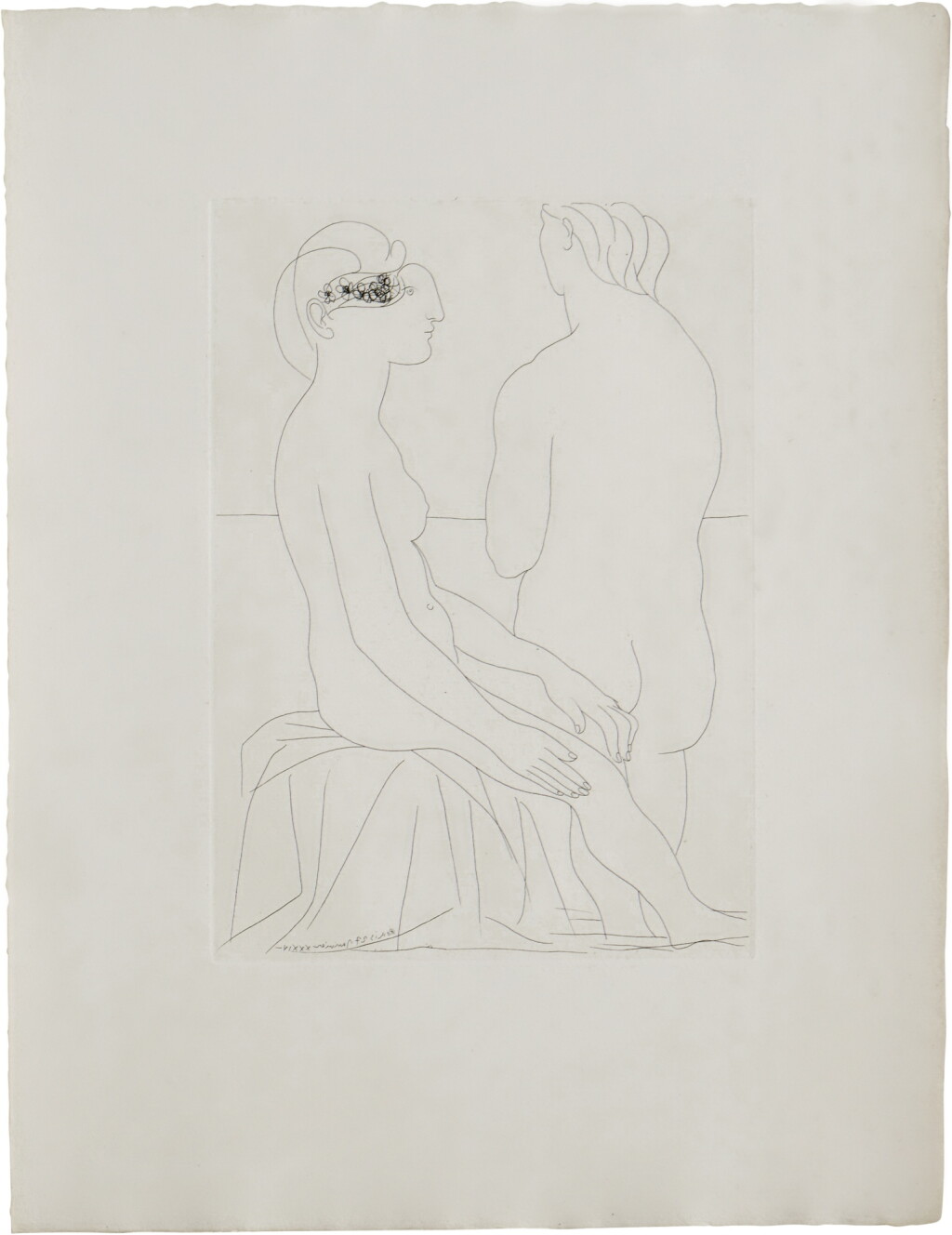 View full screen - View 1 of Lot 218. Femmes au bain, from the Vollard suite (Bloch 206; Baer 404).