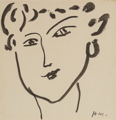 View full screen - View 1 of Lot 130. Tête de femme.