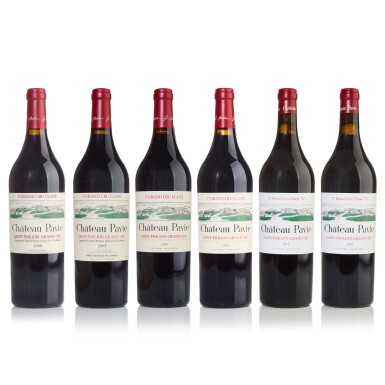 View full screen - View 1 of Lot 36. Château Pavie Vertical 2000-2016 (6 BT).