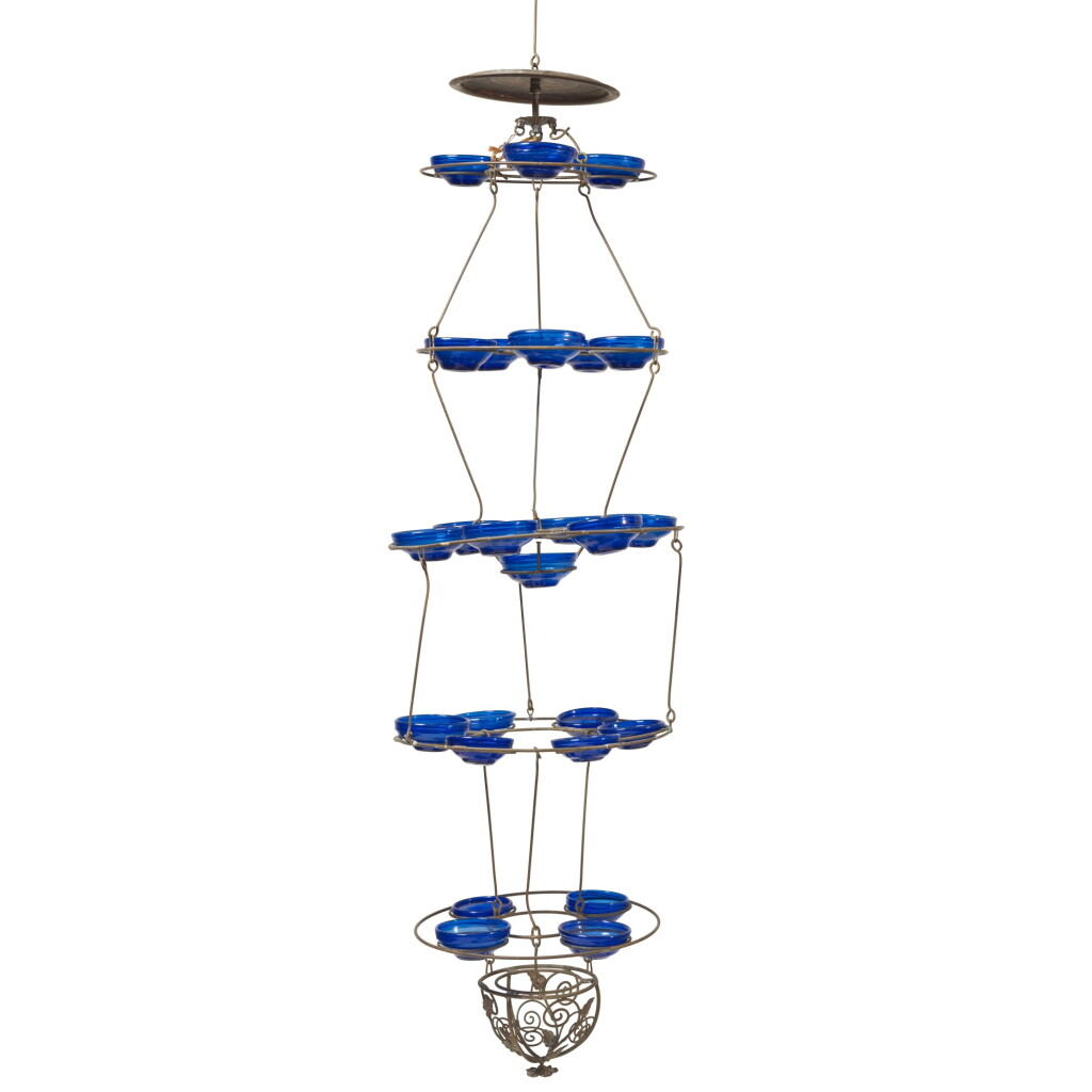 View full screen - View 1 of Lot 19. A Rare Kabbalistic Sabbath Lamp, 20th Century.