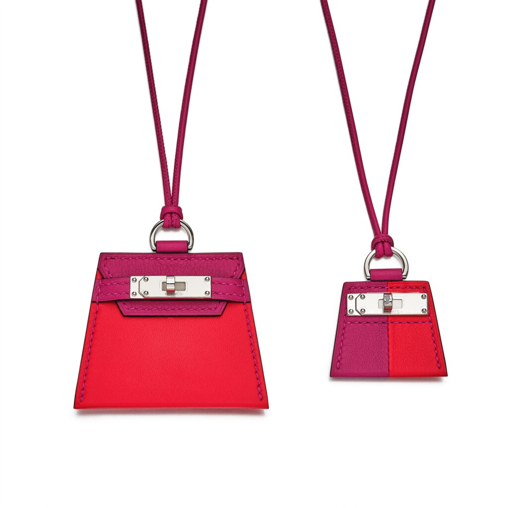 View full screen - View 1 of Lot 7902. Set of 2 Rouge De Coeur and Rose Pourpre Swift Monpetitkelly Pendants.