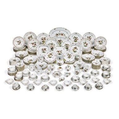 View full screen - View 1 of Lot 273. An Extensive Assembled Herend 'Rothschild Bird' Pattern Part-Dinner and Tea Service, 20th Century.