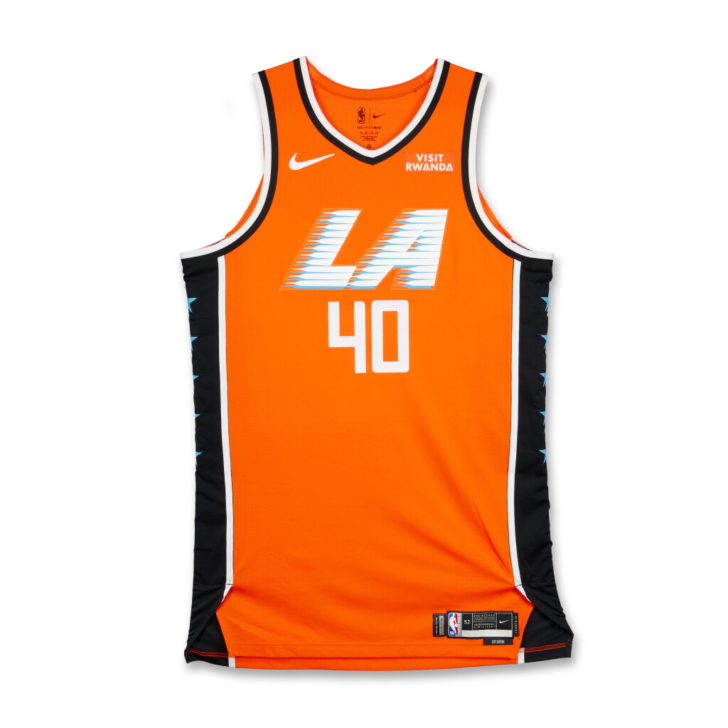 View full screen - View 1 of Lot 57. Ivica Zubac Los Angeles Clippers 2025-2026 Game Worn City Edition Jersey.