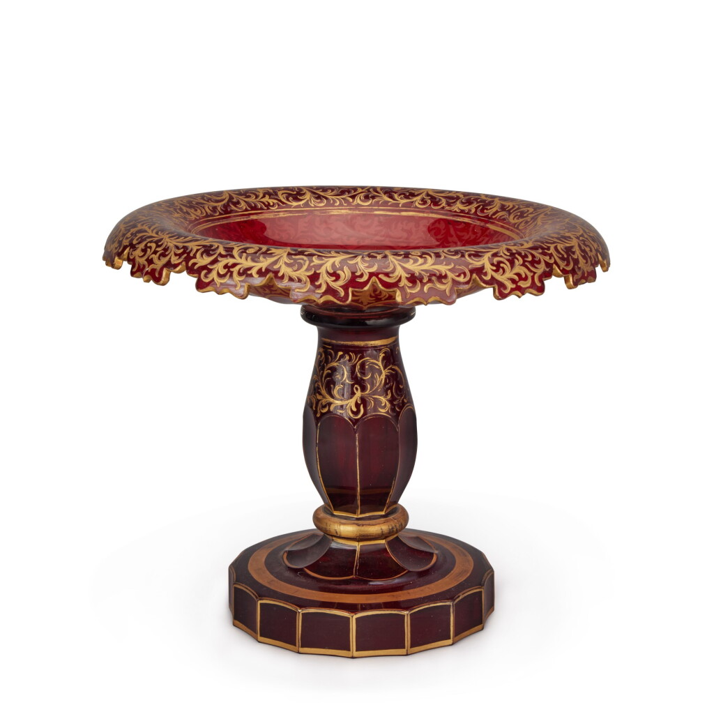 View full screen - View 1 of Lot 541. An Imperial tazza from the wedding service of the Grand Duchess Olga Nikolaevna, Imperial Glass Factory, St Petersburg, period of Nicholas I (1825-1855).