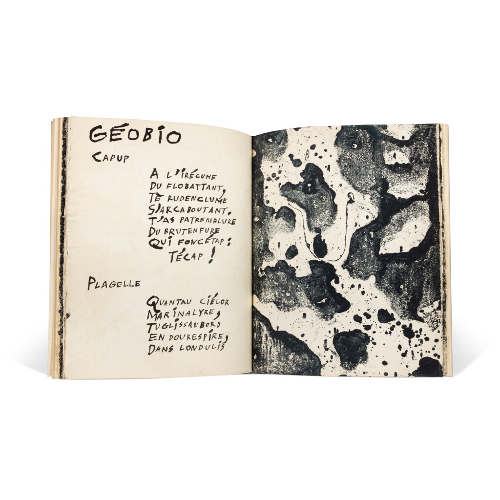 View full screen - View 1 of Lot 99. Le Mirivis des Naturgies. 1962-1963. 16 lithographies, dont celle de la couverture. Tirage limité à 116 exemplaires..