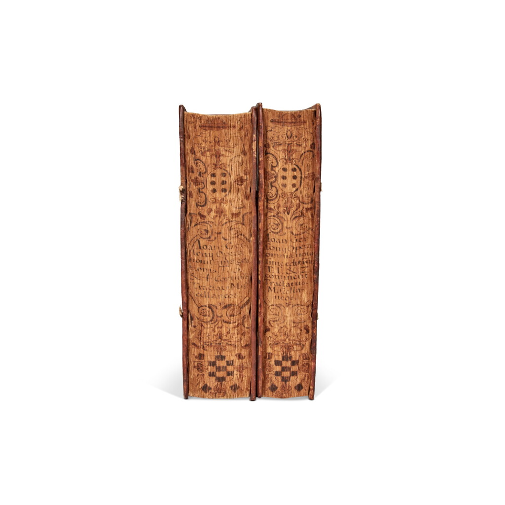 View full screen - View 1 of Lot 1104. Gerson, Opera, Paris, 1606, contemporary Parisian calf binding with fore-edge decoration, Sancho Dávila y Toledo copy.