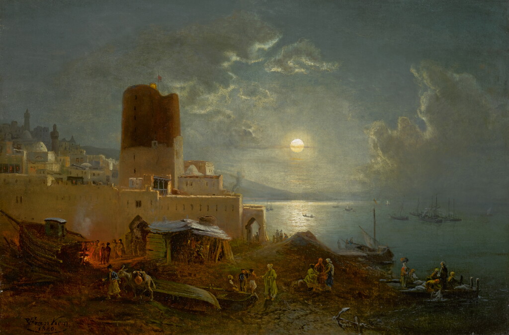 View full screen - View 1 of Lot 19. PAUL VON FRANKEN | The Maiden Tower in Baku.