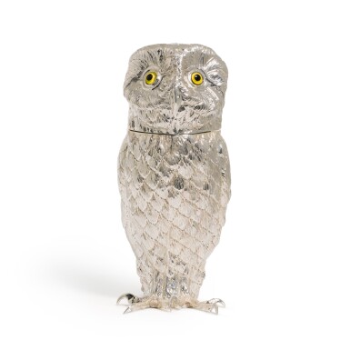 View full screen - View 1 of Lot 59. 'Friday Night Owl. A large electroplated champagne cooler, probably Italian, mid-20th century.