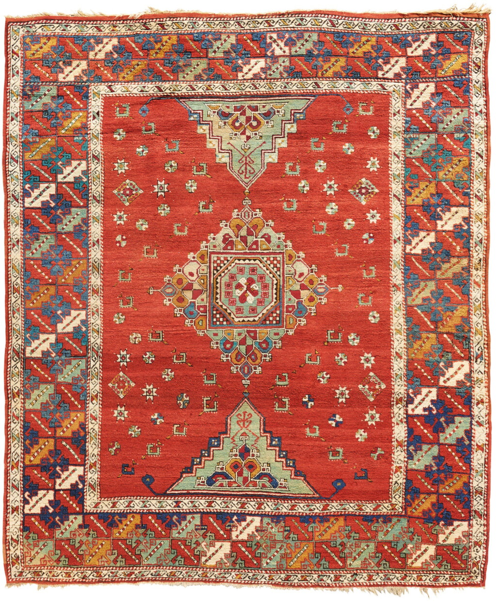 View full screen - View 1 of Lot 279. A LARGE BERGAMA RUG, WEST ANATOLIA.